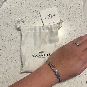 Coach Rainbow Pave Bar Slider Braclet From Pride Collection NWT